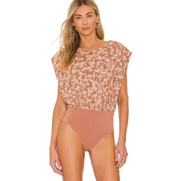 Free People Weekend Bodysuit, Latte‎ - Picture 3 of 6
